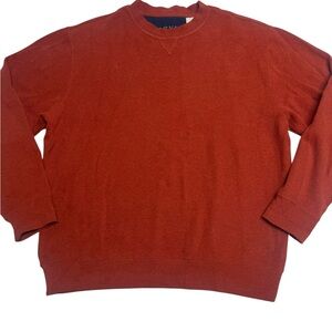 Orvis Rusty Red Cotton Crewneck Sweater Men’s Size Large